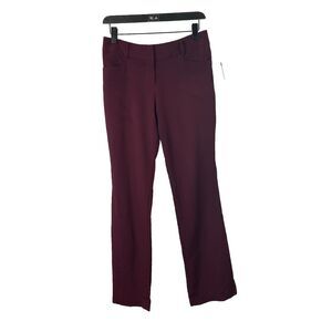 BCX Dress Slacks Womens Pants Size 5 Deep Wine Color Burgundy